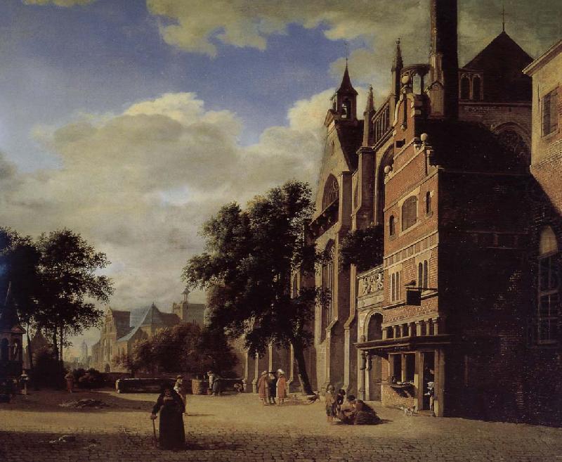 Jan van der Heyden Gothic churches china oil painting image